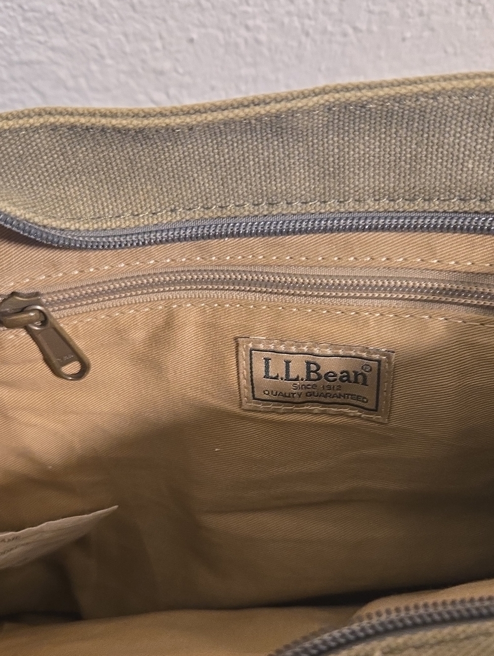 Vintage L.L. Bean Canvas Embroidered Dog Bag - Picture 3 of 5